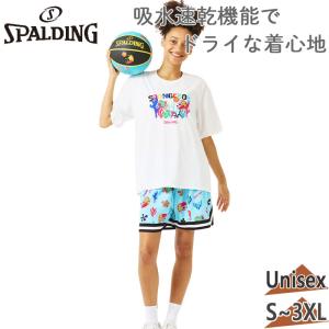 スポルディング スポーツ メンズ レディース Tシャツ スポンジボブ アンダーザシー バスケットボール ウェア 競技 部活 バスケ 吸水速乾 UVカット SMT25151S