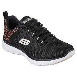 スケッチャーズ SKECHERS スニーカー レディース SKJ-149582 FLEX APPEAL 4.0-WILD BALLAD (BKLD)BLACK/LEOPARD 靴 シューズ 当日出荷