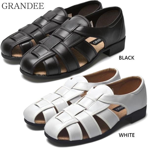 秋毎 メンズ GRANDEE サンダル 靴 シューズ コンフォート グルカサンダル 通気 7814