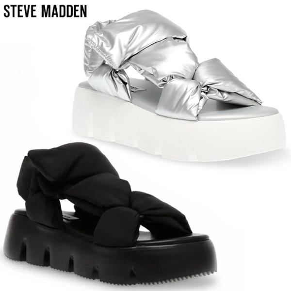 スティーブマデン レディース クッションベルトサンダル HEEL5.0cm サンダル 靴 シューズ ...