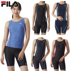 FILA　フィラ ニッキー レディース 配色セパレート水着 水泳 ウェア 競技 スイム 水着 セパレート プール 競泳 タンキニ カップ付き 着痩せ 3132015