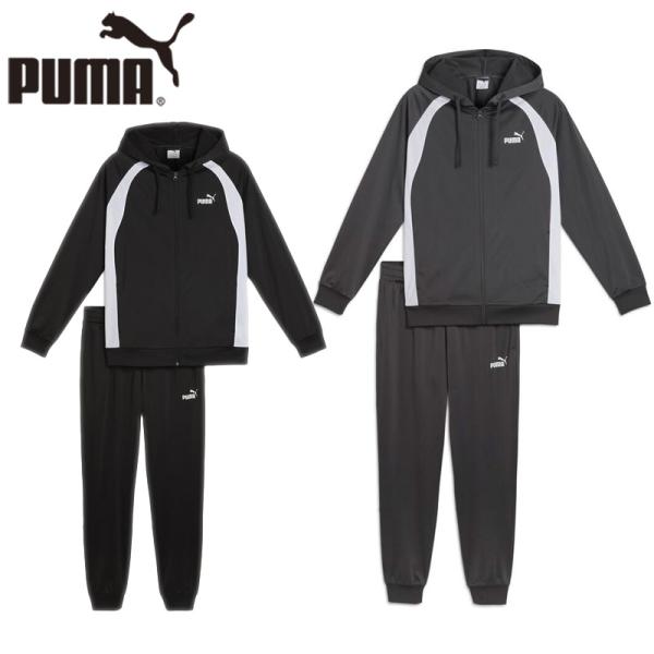 プーマ メンズ フーデッド ポリ スーツ アパレル セットアップ上下セット スーツ ジャージ トラッ...