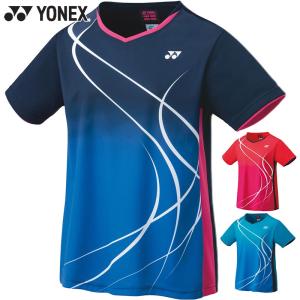 ヨネックス レディース ウィメンズゲームシャツ バドミントン ウェア 競技 半袖 トップス UVカット 吸汗速乾 制電 20671