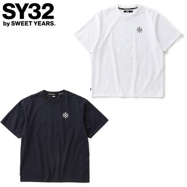 SY32 メンズ BACK CIRCLE LOGO TEE アパレル カジュアル トップス 半袖 吸...