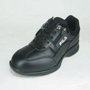 FILA CALLA フィラ カーラ ブラック サイドファスナー式 レディース・スニーカー 7WJEW2420｜shoes-maro