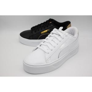 PUMA SMASH PLATFORM V3 POP UP METAL プーマ　スマッシュ  プラットフォーム V3 ポップアップ メタリック 01PUMA BLACK-PUMA GOLD-WHITE　02PUMA WHITE-SILVER｜靴屋anbi