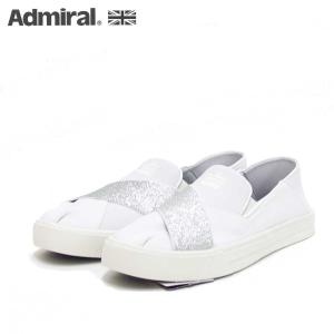 Admiral アドミラル PORTOBELLO ポートベロ  SJAD 2015 ホワイト（レディース） スリッポン スニーカー｜shoes-sinagawa
