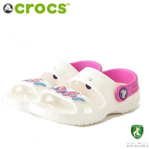 crocs クロックス classic embellished sandal t クラシック エンベリッシュド サンダル トドラー （リトルキッズ）207803100 ホワイト｜shoes-sinagawa