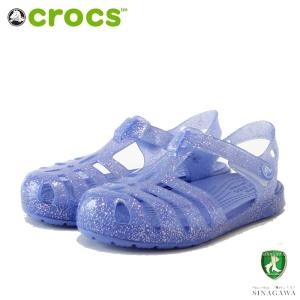 crocs クロックス Isabella Glitter sandal t イザベラ グリッター サンダル T （リトルキッズ）208444 5Q5 ムーンゼリー｜shoes-sinagawa