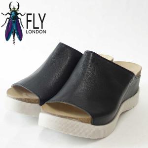 フライロンドン FLY LONDON  WIGG672FLY 143672 000 ブラック 厚底ウェッジサンダル｜shoes-sinagawa