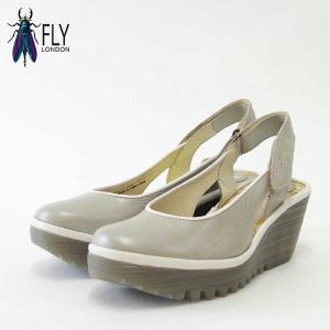 フライロンドン FLY LONDON YIPI831FLY 500831 008 シルバー 厚底バックストラップシューズ｜shoes-sinagawa