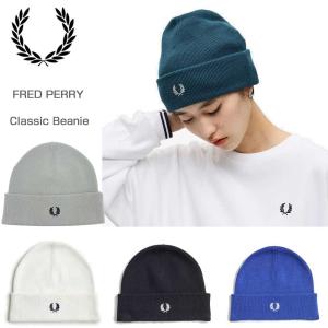 FRED PERRY（フレッドペリー） ツインティップドメリノウールビーニー