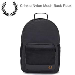 FRED PERRY フレッドペリー Crinkle Nylon Mesh Back Pack  L7290297（ANCHOR GREY） リュック バックパック｜shoes-sinagawa