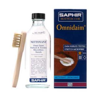 フランス製起毛革用ローション（クリーニング）サフィール SAPHIRオムニローション＋ミニブラシ付 ...