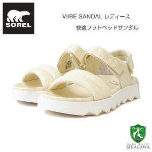 ソレル SOREL NL 4972（レディース） VIIBE SANDAL：ハニーホワイト (292)   天然皮革 アンクルストラップ サンダル｜shoes-sinagawa