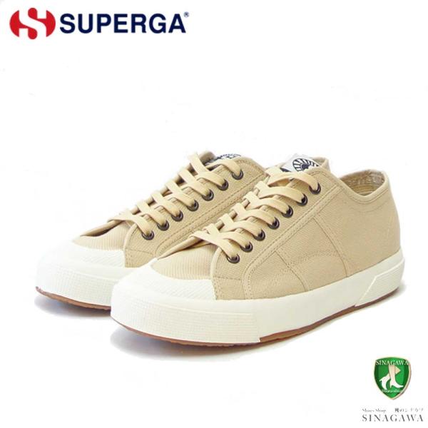 スペルガ SUPERGA 2390-MILITARY 7 EYELETS（メンズ）ベージュ (3s7...