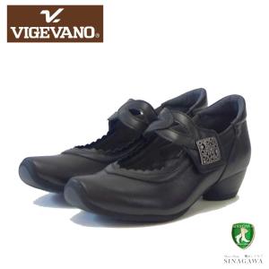 VIGEVANO ビジェバノ 2739 ブラック（日本製）ゆったりEEEE スリッポン