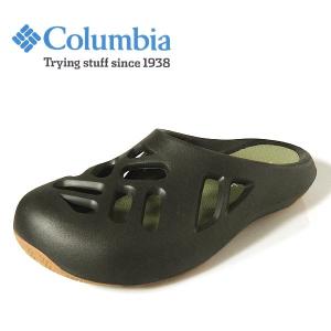 コロンビア メンズ サンダル ココペリ キャンプスライド columbia COCOPELLI CAMP SLIDE YU0380 011 BLACK KHAKI 黒 スポーツ ユニセックス｜shoes-sneakerkawa