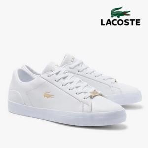 ラコステ スニーカー レディース レザー LEROND 0922 1  CFA ホワイト/ゴールド 白 lacoste レロンド 43cfa0010 216  CF00103｜shoes-sneakerkawa