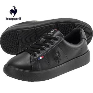 ルコック スポルティフ レディーススニーカー フルシュ PF ブラック/ブラック黒 lecoq-sportif-FOURCHE PF QL3WJC53BB 消臭 軽量 厚底 防水設計｜shoes-sneakerkawa