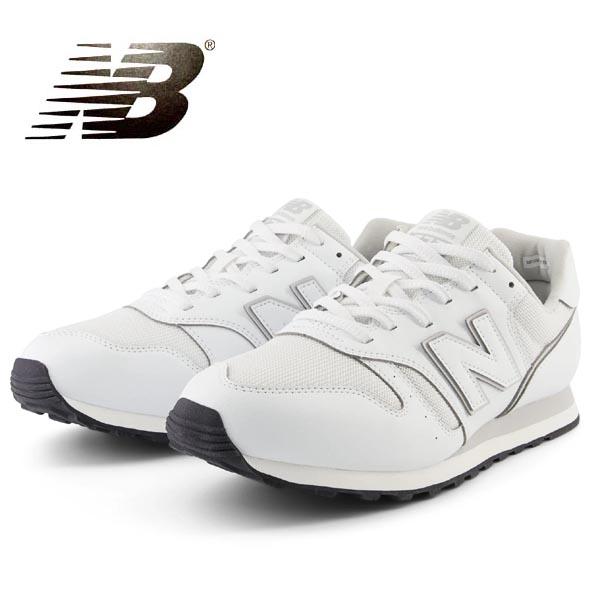 ニューバランス スニーカー レディース メンズ ＭＬ３７３ ホワイト 白 newbalance ML...