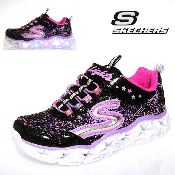 SKECHERS/スケッチャーズ GALAXY LIGHTS 光る靴 スニーカー キッズ 女の子 B...