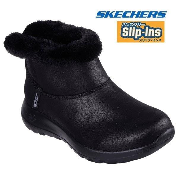 スケッチャーズ あったか 防寒 レディース ブーツ スニーカー スリップインズ オンザゴー ジョイ ...