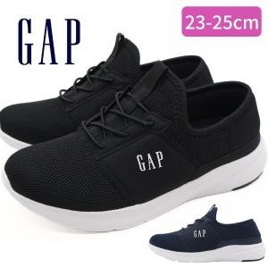 GAP ギャップ レディース スリッポン スニーカー 黒 ブラック ネイビー 2WAY かかとが踏める 軽量 軽い GPU22607 痛くない 疲れない カジュアル 普段使い 靴｜シューズベースYahoo!店