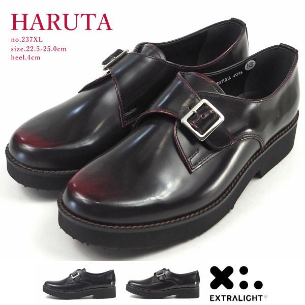 ハルタ HARUTA EXモンクストラップシューズ 237XL レディース シングルモンク 厚底 本...