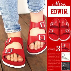 Miss EDWIN ミスエドウィン フットベットサンダル レディース 全3色 EW9401｜shoesbase