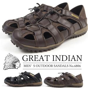 カメサンダル メンズ GREAT INDIAN グレートインディアン 6806｜shoesbase