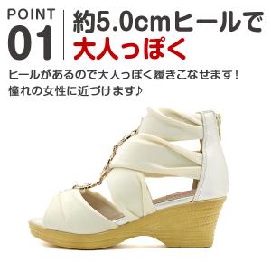 サンダル キッズ 子供 ジュニア 靴 女の子 ...の詳細画像1