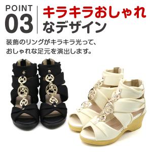 サンダル キッズ 子供 ジュニア 靴 女の子 ...の詳細画像3