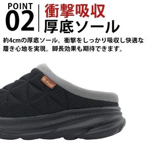 サンダル メンズ 靴 黒 ブラック カーキ ネ...の詳細画像2
