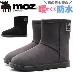 モズ moz ムートンブーツ レディース 靴 ミドル 黒