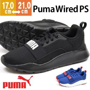 プーマ スニーカー 子供 キッズ ジュニア 靴 男の子 女の子 ローカット 軽い 通気性 スポーツ 運動 PUMA Wired PS 366903｜shoesbase