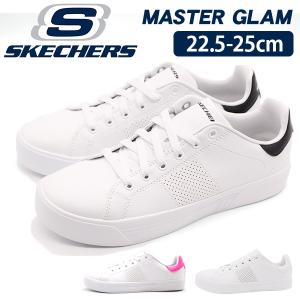 スケッチャーズ レディース スニーカー 靴 キッズ 軽量 コート ホワイト ホワイトソール 通学 SKECHERS MASTER GLAM｜shoesbase