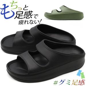 サンダル メンズ 靴 黒 ブラック コンフォート リカバリーサンダル