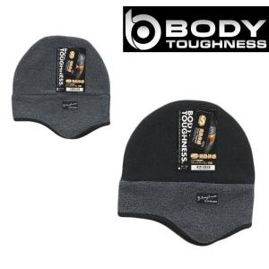 BODY-TOUGHNESS 耳付 フリースワッチ JW-128 防寒耳付ヘッドキャップ 発熱 保温...