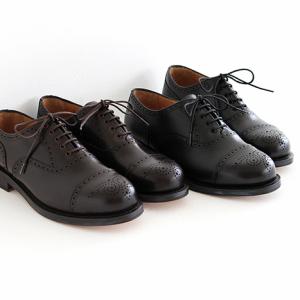 chausser（ショセ） ナチュラルコードバン プレーントゥ レースアップ