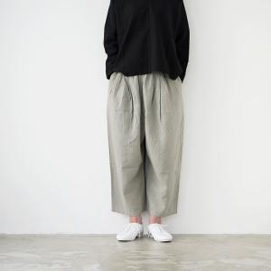 evam eva（エヴァムエヴァ） water linen culotte pants E253T018