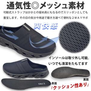 サボサンダル メンズ メッシュ 厚底 サンダル...の詳細画像4