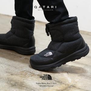 初回サイズ交換片道送料無料 ノースフェイス ヌプシブーティーウールVショート チャコール THE NORTH FACE  NuptseBootieWoolVShort Charcoal NF51979