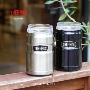 THERMOS サーモス 保冷缶ホルダー 350ml缶用 ミッドナイトブルー ステンレス MDB S ROD-002 真空断熱タンブラー｜shoeshouse92qatari