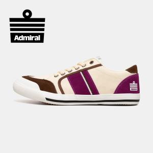 【アドミラルスニーカー公式】Admiral ユニセックス INOMER（イノマー） AD602 ホワイト/パープル 白 スニーカー ローカット｜shoesparlor