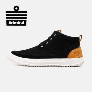 【アドミラルスニーカー公式】Admiral メンズ OLIVER（オリヴァー） AD817 ブラック 黒 スニーカー ハイカット ブーツ｜shoesparlor