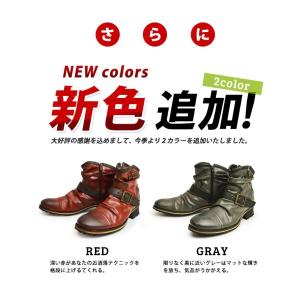 エンジニアブーツ メンズ ブーツ ショートブー...の詳細画像2