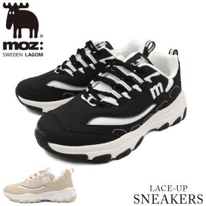 スニーカー レディース 軽量 厚底 疲れない 歩きやすい moz モズ 靴 おしゃれ 白 黒 軽い MZ1006