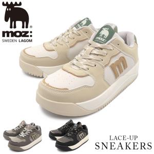 スニーカー レディース 軽量 厚底 疲れない 歩きやすい moz モズ 靴 おしゃれ 黒 軽い mz17848 爆買