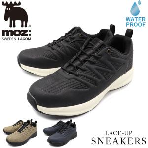 スニーカー メンズ スリッポン モズ moz 厚底 おしゃれ 疲れない 軽い 黒 ウォーキング 歩きやすい